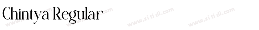 Chintya Regular字体转换